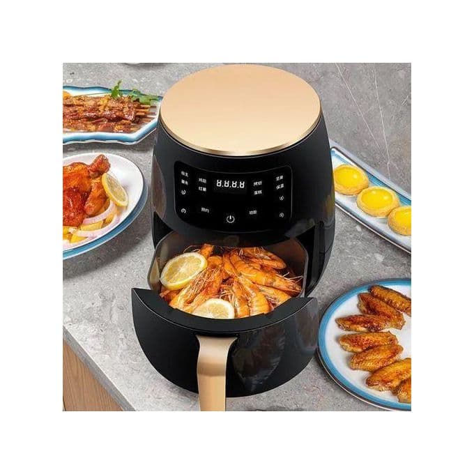 Pixel 6 Litre / 6L Free Oil Healthy Air Fryer -Black,