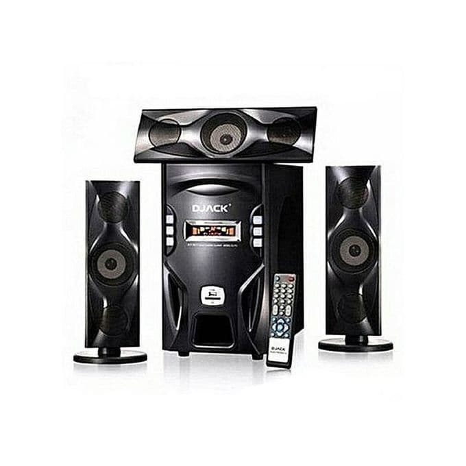 Djack Super-Bass Bluetooth Home Theatre Multimedia Speaker System - Black