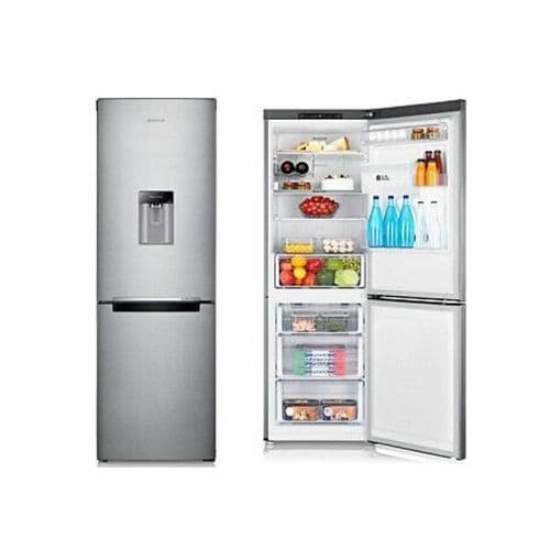 Hisense 341 Litres Double Door Bottom Freezer (Defrost) With Dispenser - Silver(3 YRS WRTY)