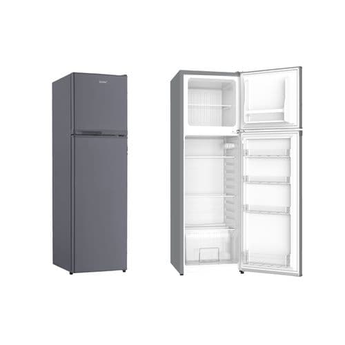 Smartec 200 liters Double Door Refrigerator - Grey [1 Year Warranty]