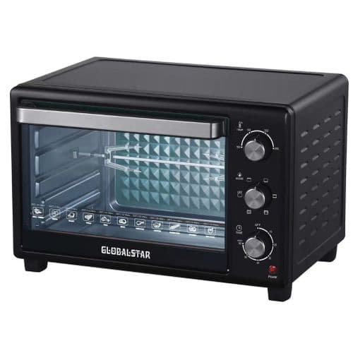 Global Star Microwave Oven With Rotisserie 30 Litre - GS+OV301 BLACK