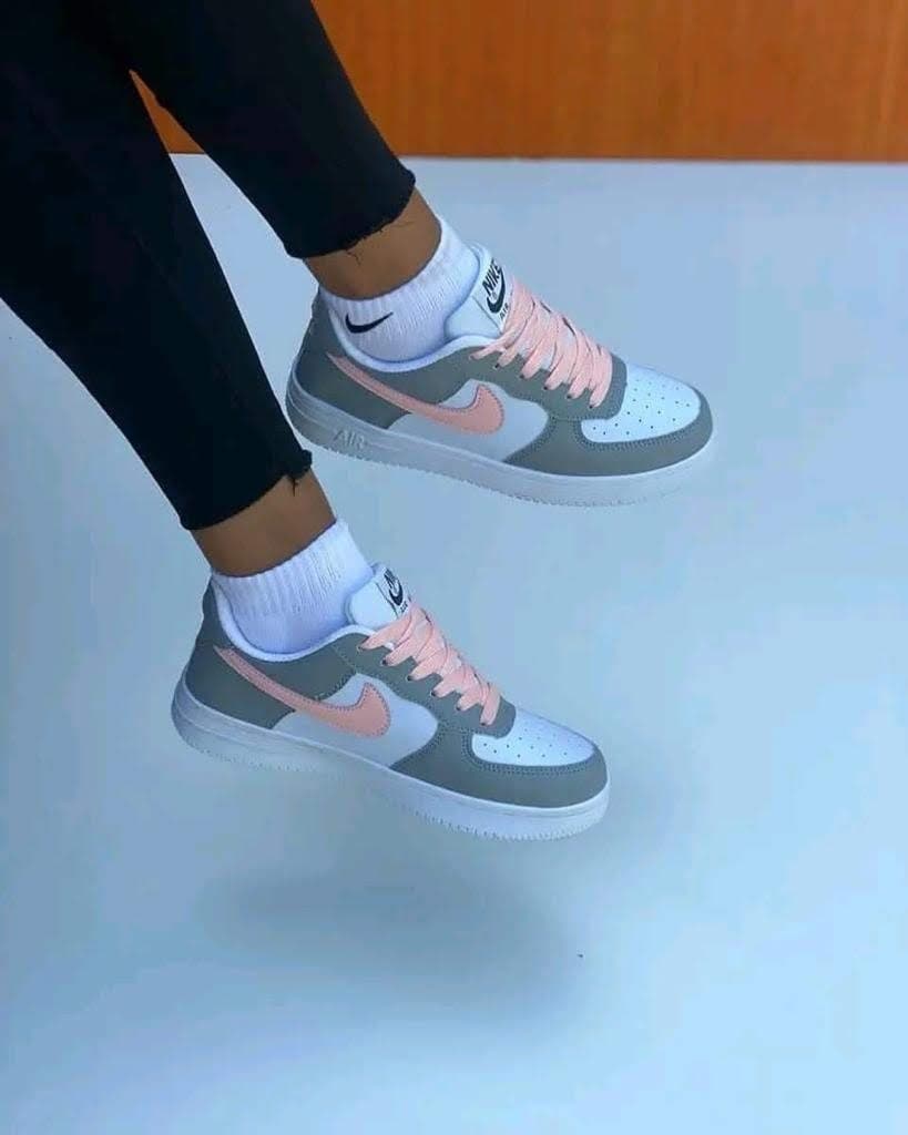 Nike Air Force one gray-pink 