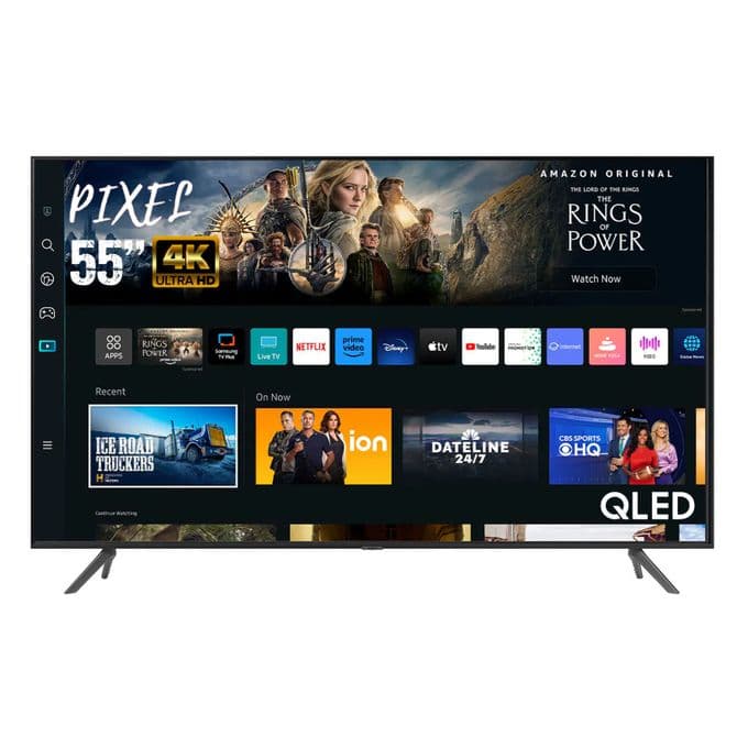 Pixel 55 Inch QLED 4K Android Smart TV – Black (1 YR WRTY)