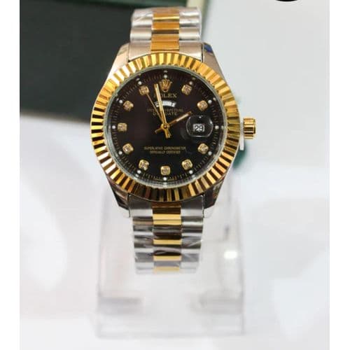 Rolex Date Watch , Silver,Gold