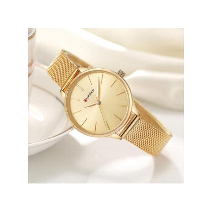 Curren Ladies Classic Stylish Designer Watch - Gold