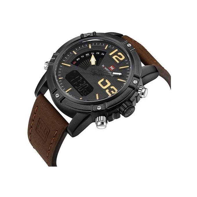 Naviforce Watch For Men Analog-Digital - Brown