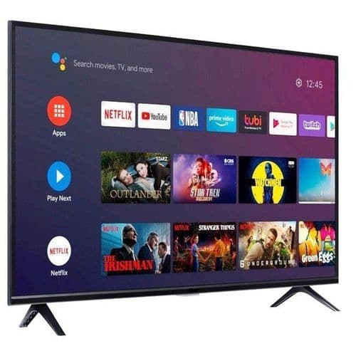 Chiq 65 Inch 2023 Design 4K UHD Android 9.0 Smart TV - Silver Black