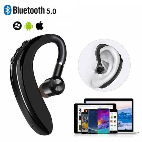 S109 Earbud Wireless Headset Bluetooth Earphone - Black & Navy Blue