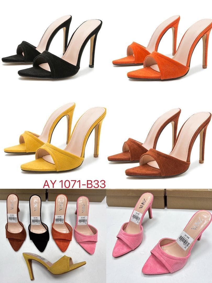 Women Lovely Low Heel Slippers Lady Open Toe Heeled Sandals