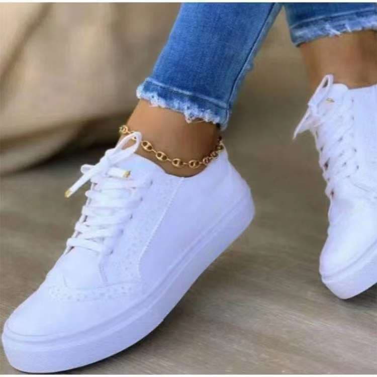 Ladies Light Weight Casual Lace-up Sneakers