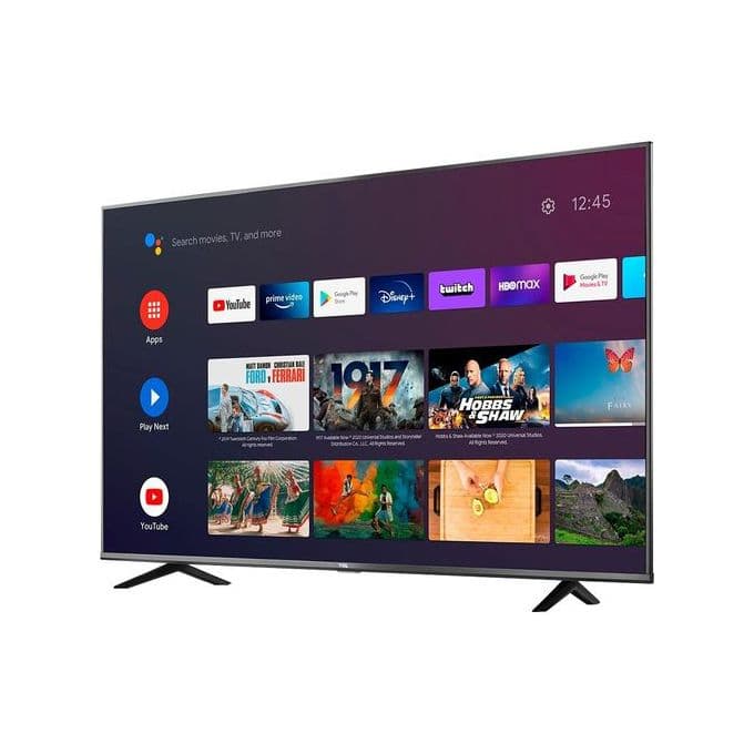 Global Star 55 Inch Smart Android LED UHD TV With Inbuilt WIFI, YouTube, Netflix, Facebook -Black