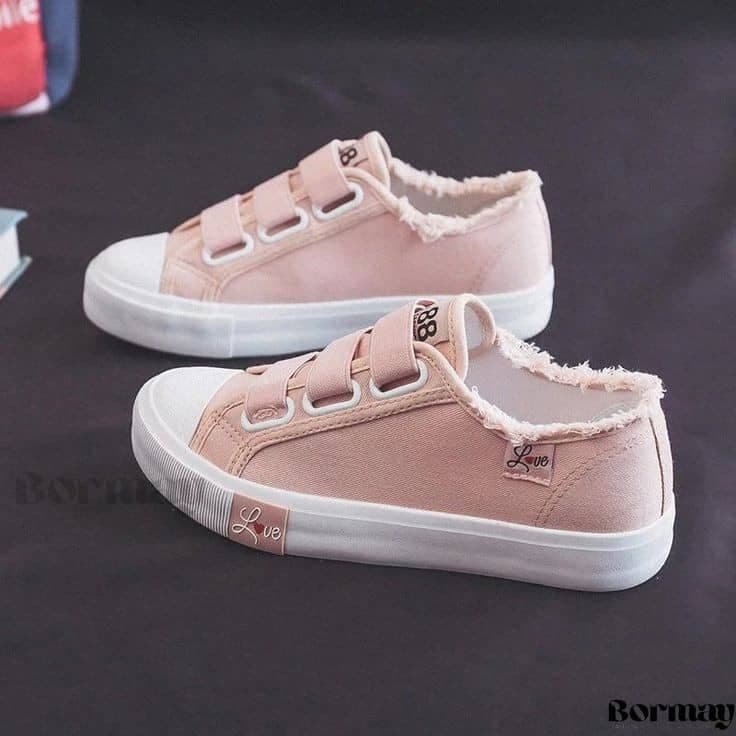 Women's Sneakers Casual Shoes Canvas Bear Low