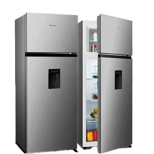 Hisense 270 Liters Double Door Defrost Fridge With Dispenser RD-27DR - Silver