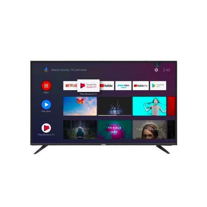 Pixel 32 Inch Smart Android Frameless Tv With Inbuilt Free To Air Decoder - Black