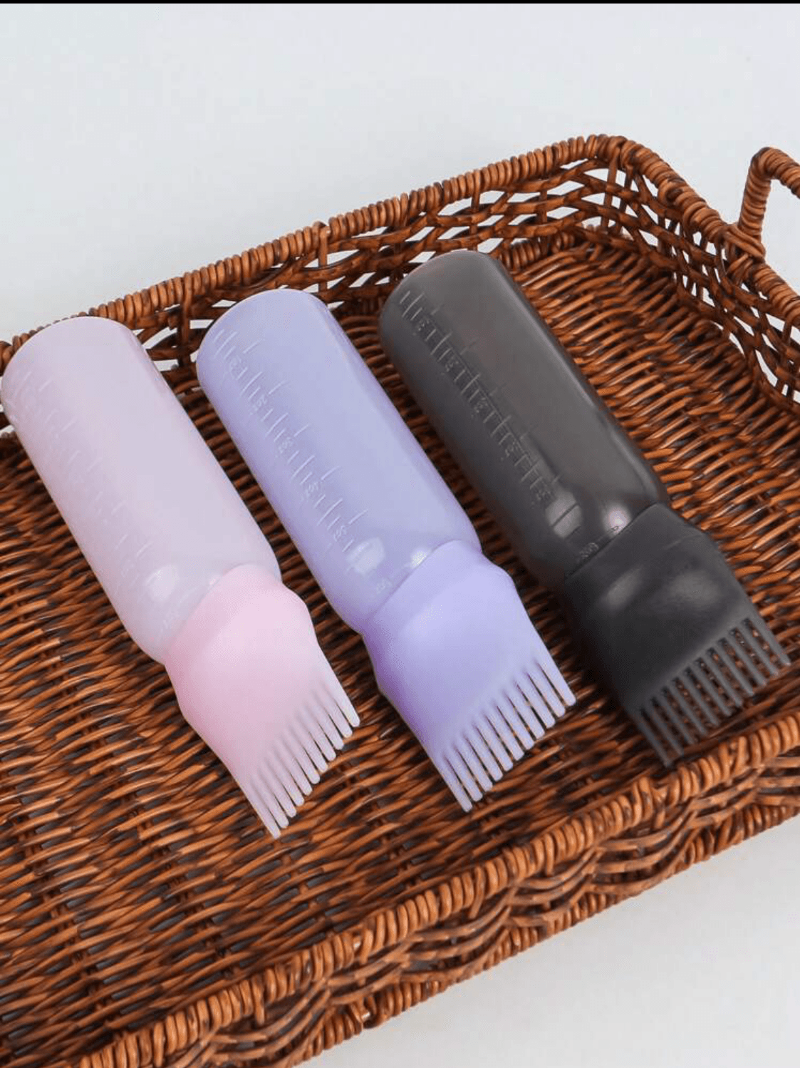 Root Comb Applicator Bottle, Hair Oiling Applicator Bottle For Hair Dye 1PC Hair Applicator Bottle And Hair Scalp Massage Comb   Root Comb Applicator Bottle, Hair Oil Applicator With Graduated Scale 6 Ounce Oil Applicator For Hair Dye Hair Root Comb Color For Scalp Treatment Essential