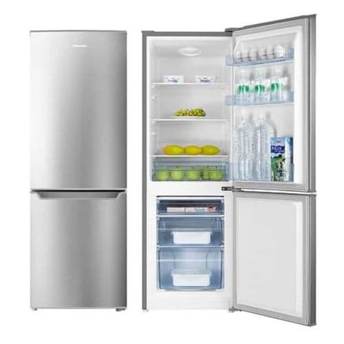 Hisense 231 Litres Double Door Refrigerator (Defrost) Bottom Freezer - Silver