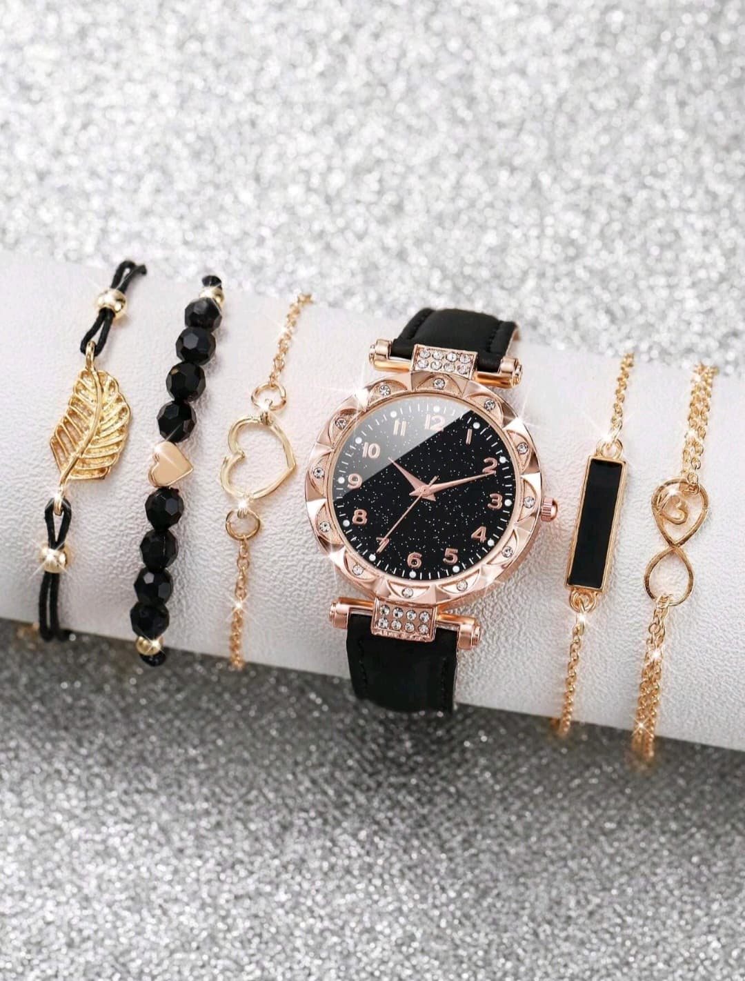 Ladies wrist watches-black